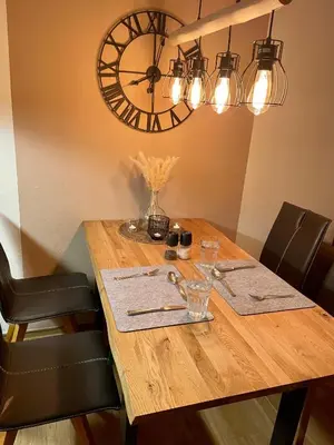 Grundriss der Unterkunft Schöne Ferienwohnung mit Schwimmbad, Sauna und Balkon