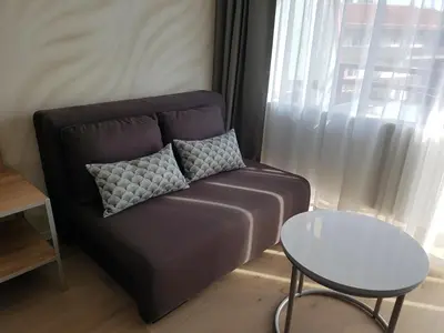 Ein Sitzbereich in der Unterkunft FeWo Nina Exklusiv Design mit Bergblick