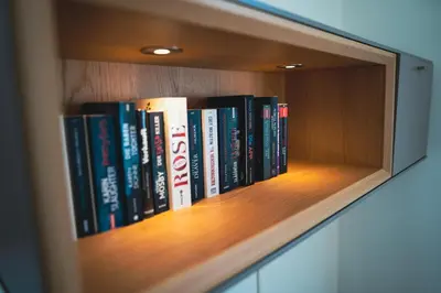 Die Bibliothek in der Ferienwohnung