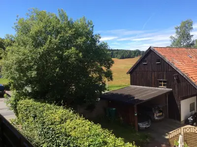 Das Gebäude in dem sich die Ferienwohnung befindet