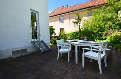 Ein Garten an der Unterkunft Ferienhaus Frederic