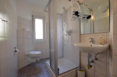 Ein Badezimmer in der Unterkunft Ferienhaus Frederic