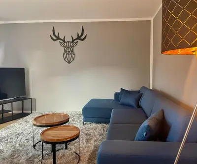 Ein Sitzbereich in der Unterkunft Bergfürst