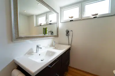 Ein Badezimmer in der Unterkunft RoLigio Ferienhaus