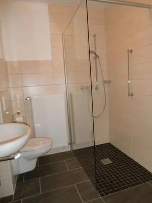 Ein Badezimmer in der Unterkunft Fewo Esche 1