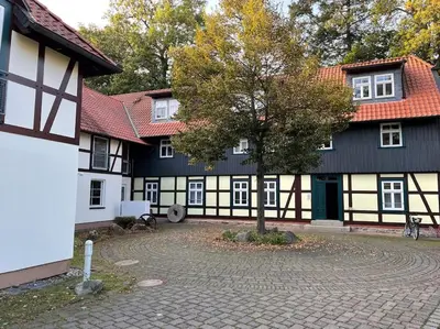 Das Gebäude in dem sich die Ferienwohnung befindet