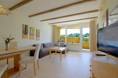 Ein Sitzbereich in der Unterkunft Apartment 457