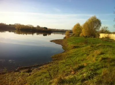 Blick auf einen Fluss in der Nähe der Ferienwohnung