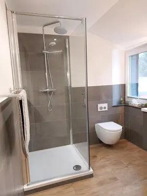 Ein Badezimmer in der Unterkunft Ferienwohnung am Jungbrunnen 3