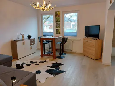 TV/Unterhaltungsangebot in der Unterkunft Ferienwohnung am Jungbrunnen 2