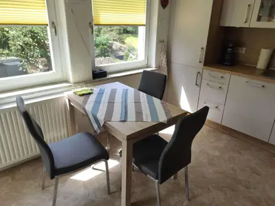 Küche/Küchenzeile in der Unterkunft Ferienwohnung Villa Specht