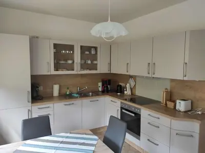Küche/Küchenzeile in der Unterkunft Ferienwohnung Villa Specht