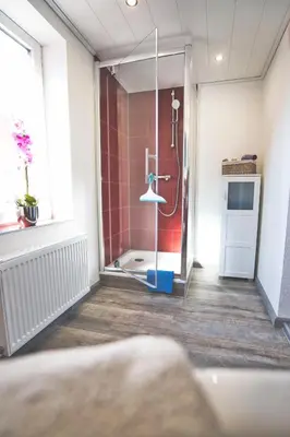 Küche/Küchenzeile in der Unterkunft Ferienhaus Eulenspiegel