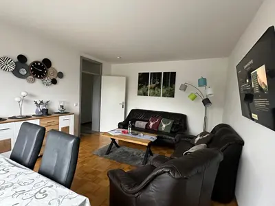 Ein Sitzbereich in der Unterkunft Harzer Traum - renoviert, inklusive Wäsche und WLAN