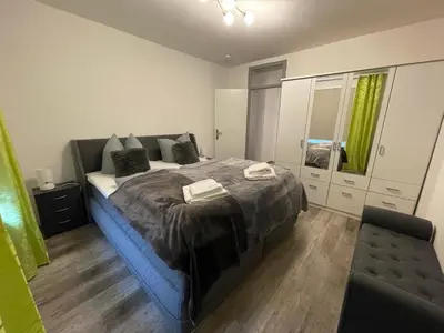 Ein Bett oder Betten in einem Zimmer der Unterkunft Harzer Traum - renoviert, inklusive Wäsche und WLAN
