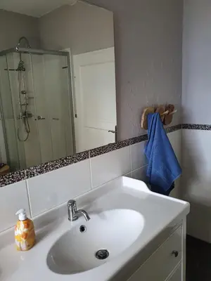 Ein Badezimmer in der Unterkunft Ferienhaus 