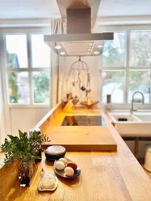Küche/Küchenzeile in der Unterkunft Gronocottage