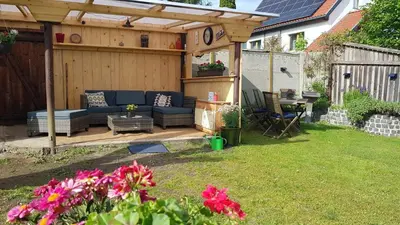 Ein Garten an der Unterkunft Ferienwohnung Malu Sol im Harz - stilvoll, gemütlich, tierfreundlich - mit Garten