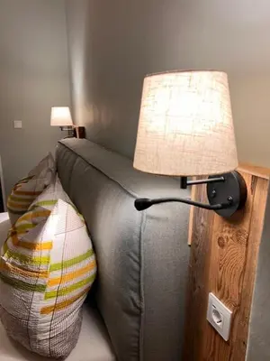 Ein Sitzbereich in der Unterkunft Villa am Paulsberg