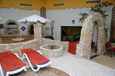 Ein Sitzbereich in der Unterkunft Carea Harz Hotel Allrode