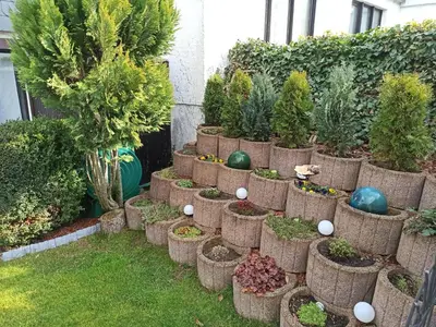 Ein Garten an der Unterkunft Ferienwohnung Löwenzahn