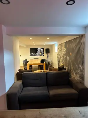 Ein Sitzbereich in der Unterkunft Lieblingsquartier Sankt Andreasberg Studio 9