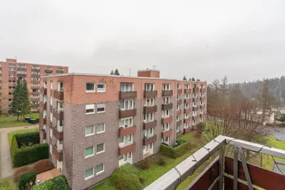 Das Gebäude in dem sich die Ferienwohnung befindet