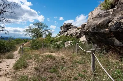 Naturlandschaft in der Nähe des Ferienhauses