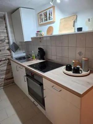 Küche/Küchenzeile in der Unterkunft Kleine gemütliche Ferienwohnung günstige Lage