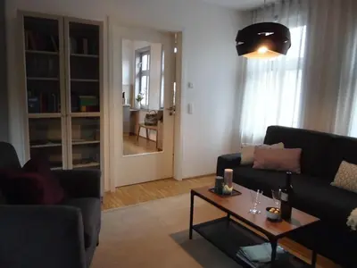 Ein Sitzbereich in der Unterkunft St. Aegidii- Blick