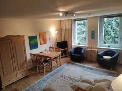 TV/Unterhaltungsangebot in der Unterkunft Ferienwohnung Kleines Nest