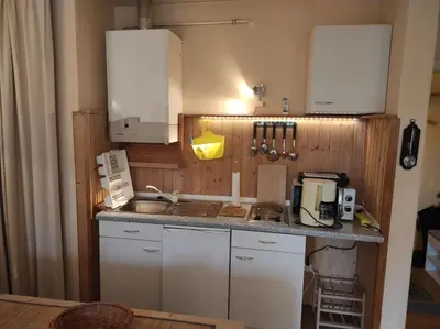 Küche/Küchenzeile in der Unterkunft Ferienwohnung Kleines Nest