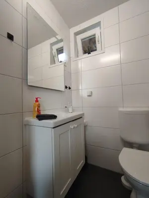 Ein Badezimmer in der Unterkunft Ferienhaus Chiara, Südharz, Harztor