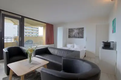 Ein Sitzbereich in der Unterkunft Apartment 340