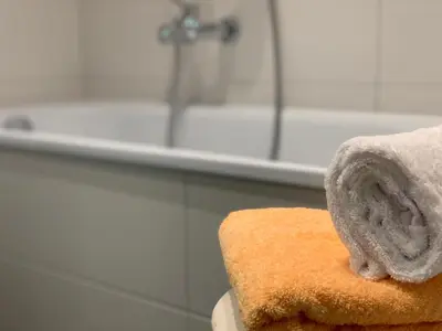 Ein Badezimmer in der Unterkunft Ferienwohnungen Köhnke