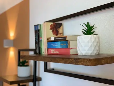 Die Bibliothek in der Ferienwohnung
