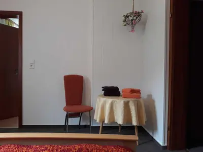 Ein Sitzbereich in der Unterkunft Haus Bergfried SORGENFREI BUCHEN