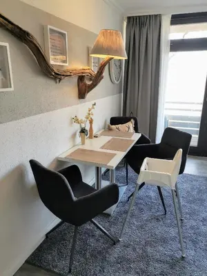 Ein Sitzbereich in der Unterkunft Hahnenklee mit Seeblick