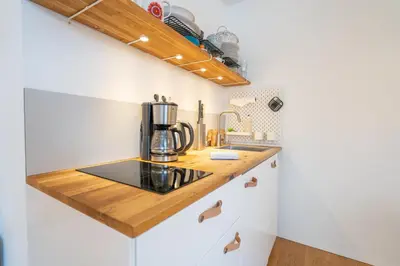 Küche/Küchenzeile in der Unterkunft Bergwohnung