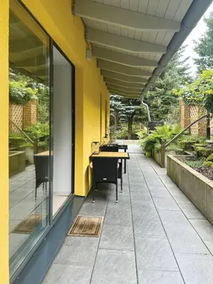 Ein Balkon oder eine Terrasse in der Unterkunft Ferienhaus Nicole II, Barrierefrei, mit HIRO Lift