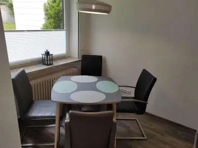 Ein Sitzbereich in der Unterkunft Ferienwohnung Bergwiese 20