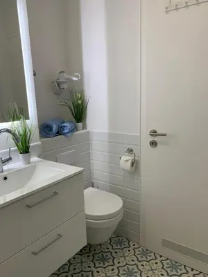 Ein Badezimmer in der Unterkunft Harz 21