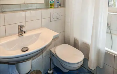 Ein Badezimmer in der Unterkunft Fewo Rehfugium - Bad Sachsa