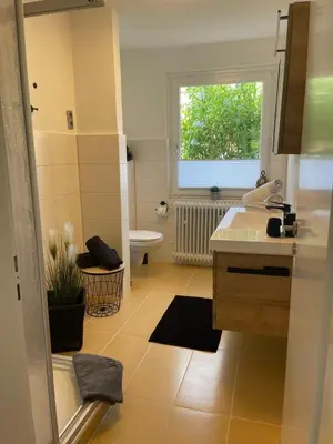 Ein Sitzbereich in der Unterkunft Ferienhaus Linda