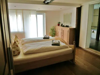 Ein Bett oder Betten in einem Zimmer der Unterkunft Haus-Wolter