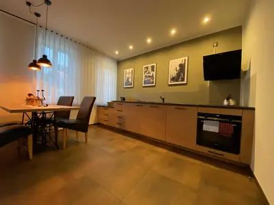 TV/Unterhaltungsangebot in der Unterkunft Ferienwohnung Heideviertel
