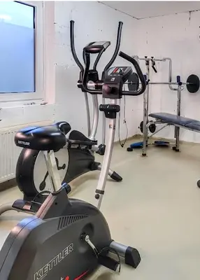 Das Fitnesscenter und/oder die Fitnesseinrichtungen in der Unterkunft The Lodge Braunlage