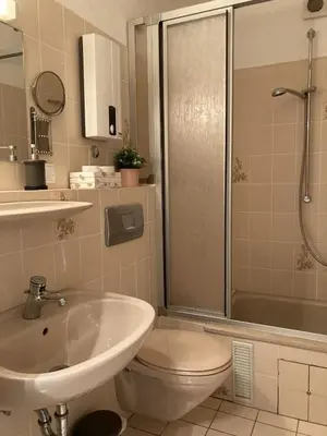 Ein Badezimmer in der Unterkunft Fewo Lotte