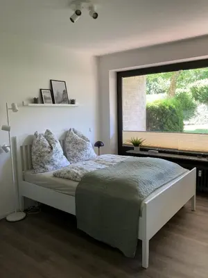 Ein Bett oder Betten in einem Zimmer der Unterkunft Fewo Lotte