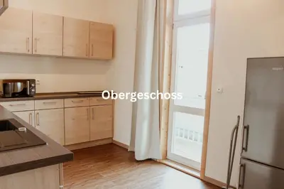 Küche/Küchenzeile in der Unterkunft Alte Münze Apartments
